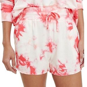 Splendid Burst Tie Dye Coordinating Tie High Waisted Shorts